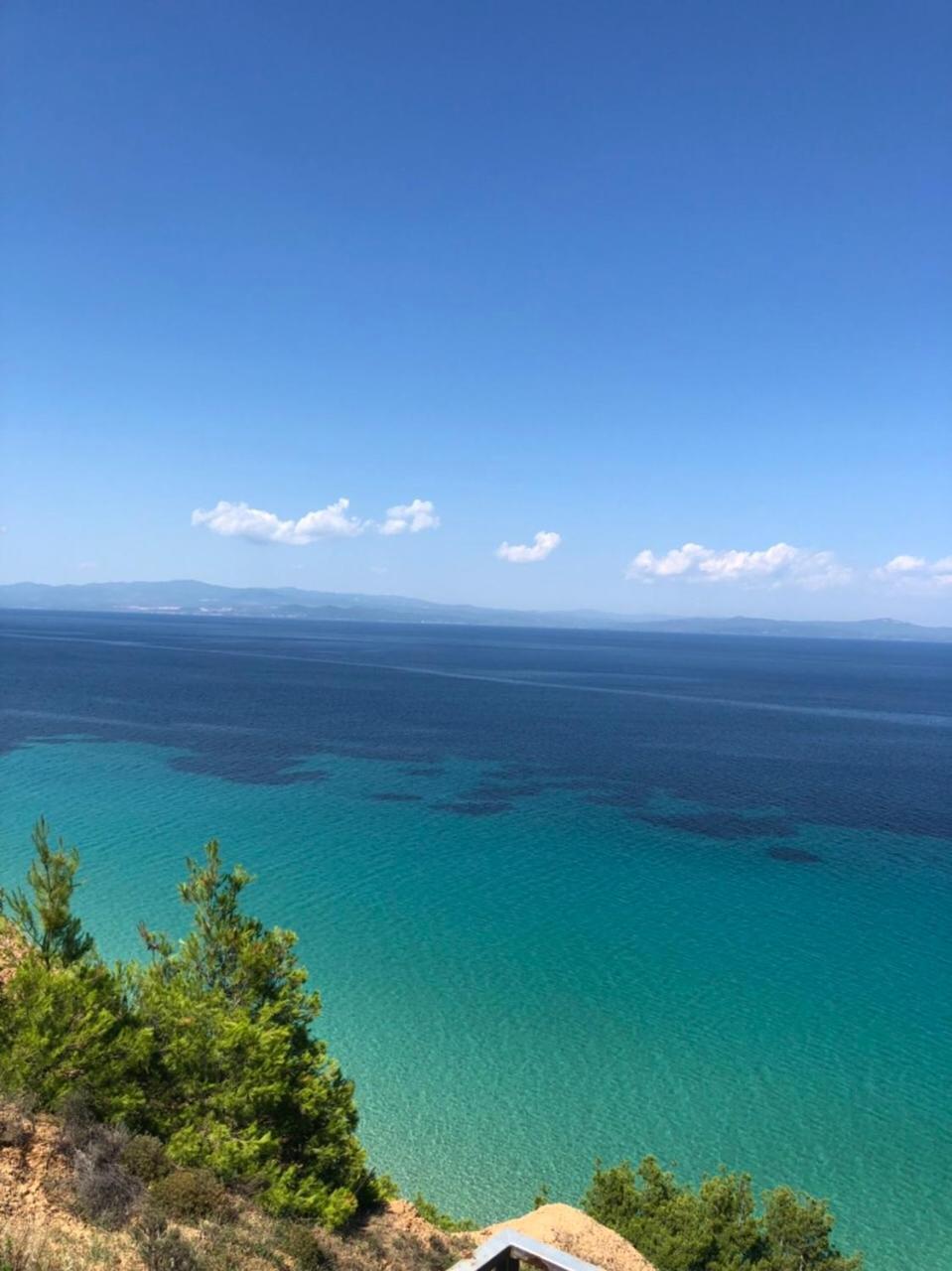 Blue Thea Luxury Villa In Afitos エクステリア 写真
