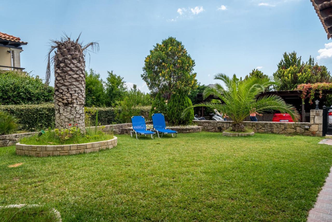 Blue Thea Luxury Villa In Afitos エクステリア 写真