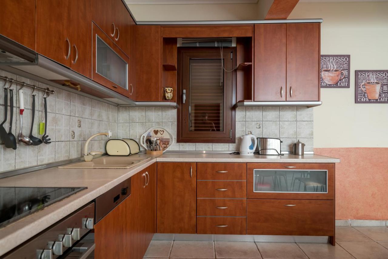 Blue Thea Luxury Villa In Afitos エクステリア 写真